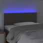 Preview: LED Kopfteil Taupe 80x5x78/88 cm Stoff