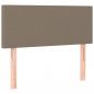 Preview: LED Kopfteil Taupe 80x5x78/88 cm Stoff