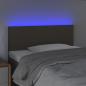 Preview: LED Kopfteil Taupe 90x5x78/88 cm Stoff