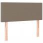 Preview: LED Kopfteil Taupe 90x5x78/88 cm Stoff