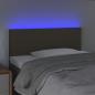 Preview: LED Kopfteil Taupe 100x5x78/88 cm Stoff