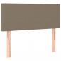 Preview: LED Kopfteil Taupe 100x5x78/88 cm Stoff