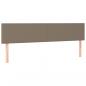 Preview: LED Kopfteil Taupe 180x5x78/88 cm Stoff