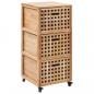 Preview: ARDEBO.de - Badschrank 41x41x91 cm Massivholz Walnuss