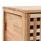 Preview: Badschrank 41x41x91 cm Massivholz Walnuss