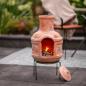 Preview: ARDEBO.de - RedFire Gartenkamin Lima Ton Strohfarben