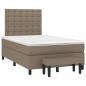 Preview: Boxspringbett mit Matratze Taupe 120x200 cm Stoff