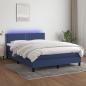 Preview: ARDEBO.de - Boxspringbett mit Matratze & LED Blau 140x200 cm Stoff