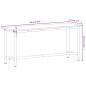 Preview: Werkbank 180x55x81,5 cm Massivholz Buche und Metall