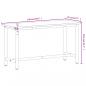 Preview: Werkbank 150x55x81,5 cm Massivholz Buche und Metall