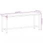 Preview: Werkbank 200x55x81,5 cm Massivholz Buche und Metall