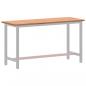 Preview: Schreibtischplatte 150x55x2,5 cm Massivholz Buche