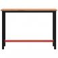 Preview: Werkbank 115x55x81,5 cm Massivholz Buche und Metall