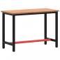 Preview: Werkbank 115x55x81,5 cm Massivholz Buche und Metall