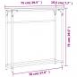 Preview: Konsolentisch Sonoma-Eiche 75x19,5x75 cm Holzwerkstoff