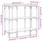 Preview: Konsolentisch Schwarz 102x35x90 cm Holzwerkstoff