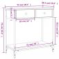 Preview: Konsolentisch Braun Eichen-Optik 75x34,5x75 cm Holzwerkstoff