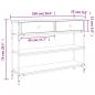 Preview: Konsolentisch Sonoma-Eiche 100x25x75 cm Holzwerkstoff