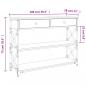 Preview: Konsolentisch Sonoma-Eiche 100x28x75 cm Holzwerkstoff