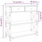 Preview: Konsolentisch Schwarz 75x28x75 cm Holzwerkstoff