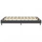 Preview: Boxspring-Bettgestell Grau Stoff 140x200 cm