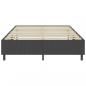 Preview: Boxspring-Bettgestell Grau Stoff 160x200 cm