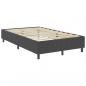 Preview: Boxspringbett Dunkelgrau Stoff 120x200 cm