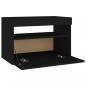 Preview: TV-Schrank mit LED-Leuchten Schwarz 60x35x40 cm