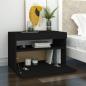 Preview: TV-Schrank mit LED-Leuchten Schwarz 60x35x40 cm