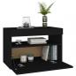 Preview: TV-Schrank mit LED-Leuchten Schwarz 60x35x40 cm