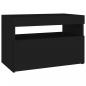 Preview: TV-Schrank mit LED-Leuchten Schwarz 60x35x40 cm