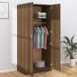 Preview: Kleiderschrank Braun Eichen-Optik 80x52x180 cm Holzwerkstoff