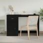 Preview: Schreibtisch mit Schublade Schwarz 115x50x75 cm Holzwerkstoff