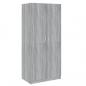 Preview: Kleiderschrank Grau Sonoma 80x52x180 cm Holzwerkstoff