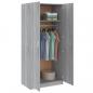 Preview: Kleiderschrank Grau Sonoma 80x52x180 cm Holzwerkstoff