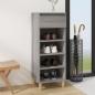 Preview: ARDEBO.de - Schuhschrank Grau Sonoma 40x36x105 cm Holzwerkstoff