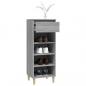 Preview: Schuhschrank Grau Sonoma 40x36x105 cm Holzwerkstoff