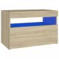 Preview: TV-Schrank mit LED-Leuchten Sonoma-Eiche 60x35x40 cm