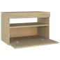 Preview: TV-Schrank mit LED-Leuchten Sonoma-Eiche 60x35x40 cm