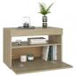 Preview: TV-Schrank mit LED-Leuchten Sonoma-Eiche 60x35x40 cm