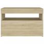 Preview: TV-Schrank mit LED-Leuchten Sonoma-Eiche 60x35x40 cm