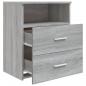 Preview: Nachttische 2 Stk. Grau Sonoma 50x32x60 cm