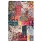 Preview: ARDEBO.de - Teppich Waschbar Patchwork Mehrfarbig 160x230 cm Rutschfest