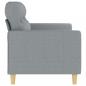 Preview: 2-Sitzer-Sofa Hellgrau 140 cm Stoff