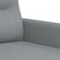 Preview: 2-Sitzer-Sofa Hellgrau 140 cm Stoff