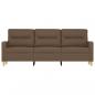 Preview: 3-Sitzer-Sofa Braun 180 cm Stoff