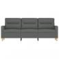 Preview: 3-Sitzer-Sofa Dunkelgrau 180 cm Stoff