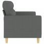 Preview: 3-Sitzer-Sofa Dunkelgrau 180 cm Stoff