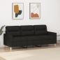 Preview: ARDEBO.de - 3-Sitzer-Sofa Schwarz 180 cm Stoff