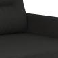 Preview: 3-Sitzer-Sofa Schwarz 180 cm Stoff